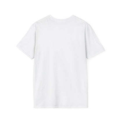 Minimalist Unisex Softstyle T-Shirt with Hand Design