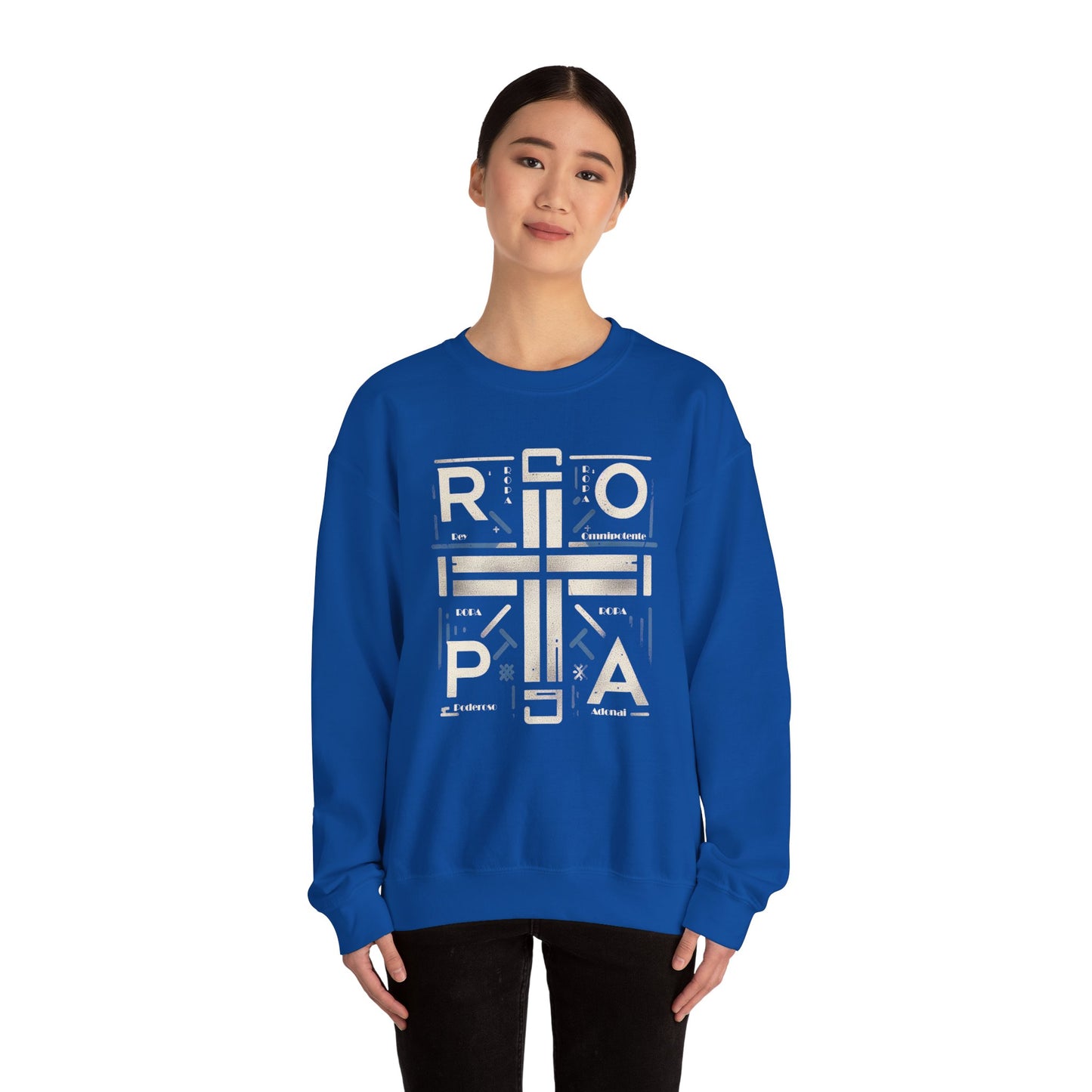 Eco-Friendly Graphic Crewneck Sweatshirt - R O P A  Cruz Design