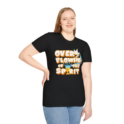 Overflowing of the Spirit Unisex Softstyle T-Shirt - Inspirational Graphic Tee for Everyday Wear
