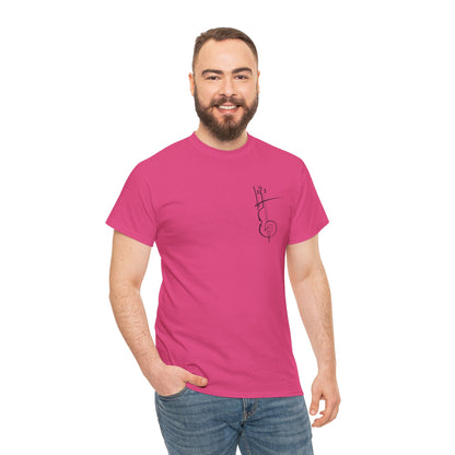 (Ropa Ft Hector David) Vintage Violin Graphic Tee, Unisex Cotton T-Shirt, Retro Violin Art, Perfect for Musicians, Music Lover Gift,