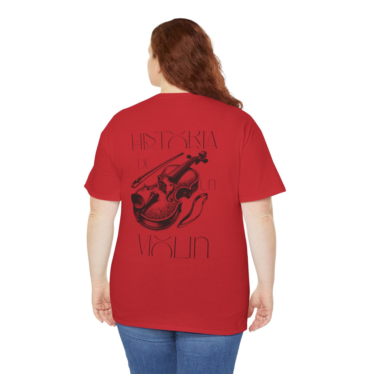 (Ropa Ft Hector David) Vintage Violin Graphic Tee, Unisex Cotton T-Shirt, Retro Violin Art, Perfect for Musicians, Music Lover Gift,