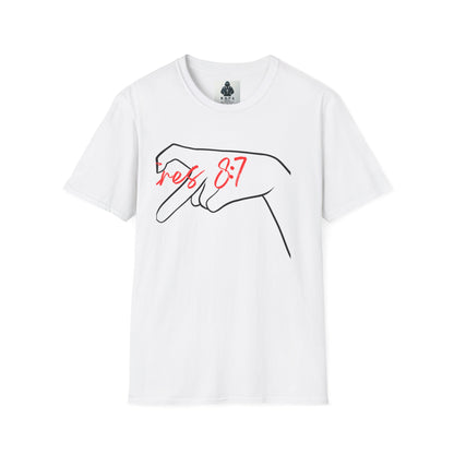 Unisex Softstyle T-Shirt with 'rez 87' Graphic - Casual Streetwear Tee