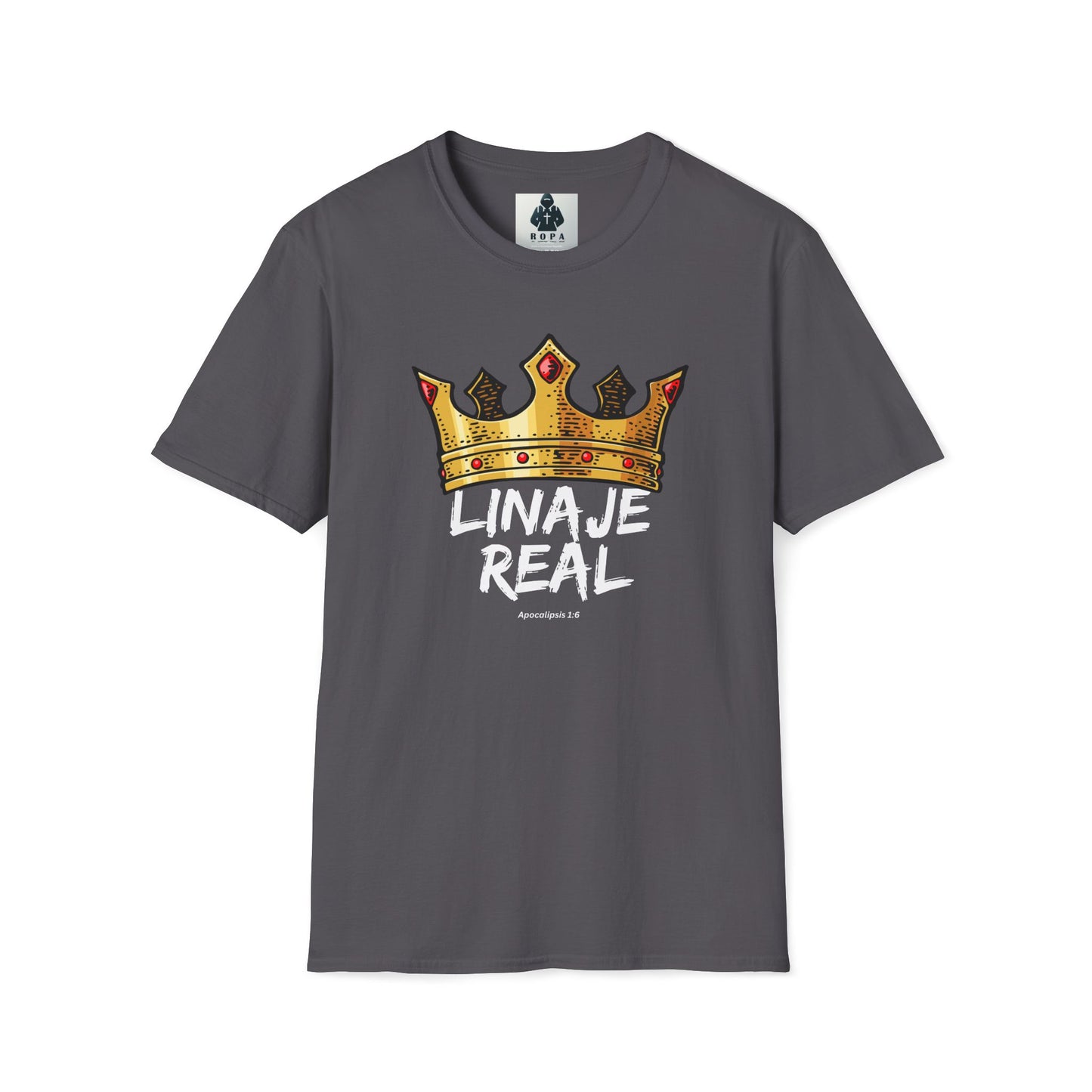 Unisex Softstyle T-Shirt - "Linaje Real" Crown Design - Perfect for Celebrations and Everyday Wear