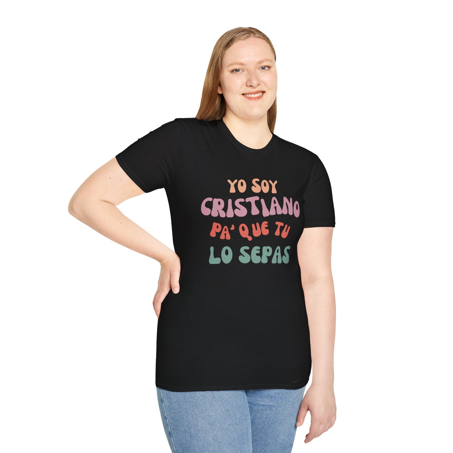 Yo Soy Cristiano Unisex Softstyle T-Shirt - Fun Statement Tee for Faith and Culture