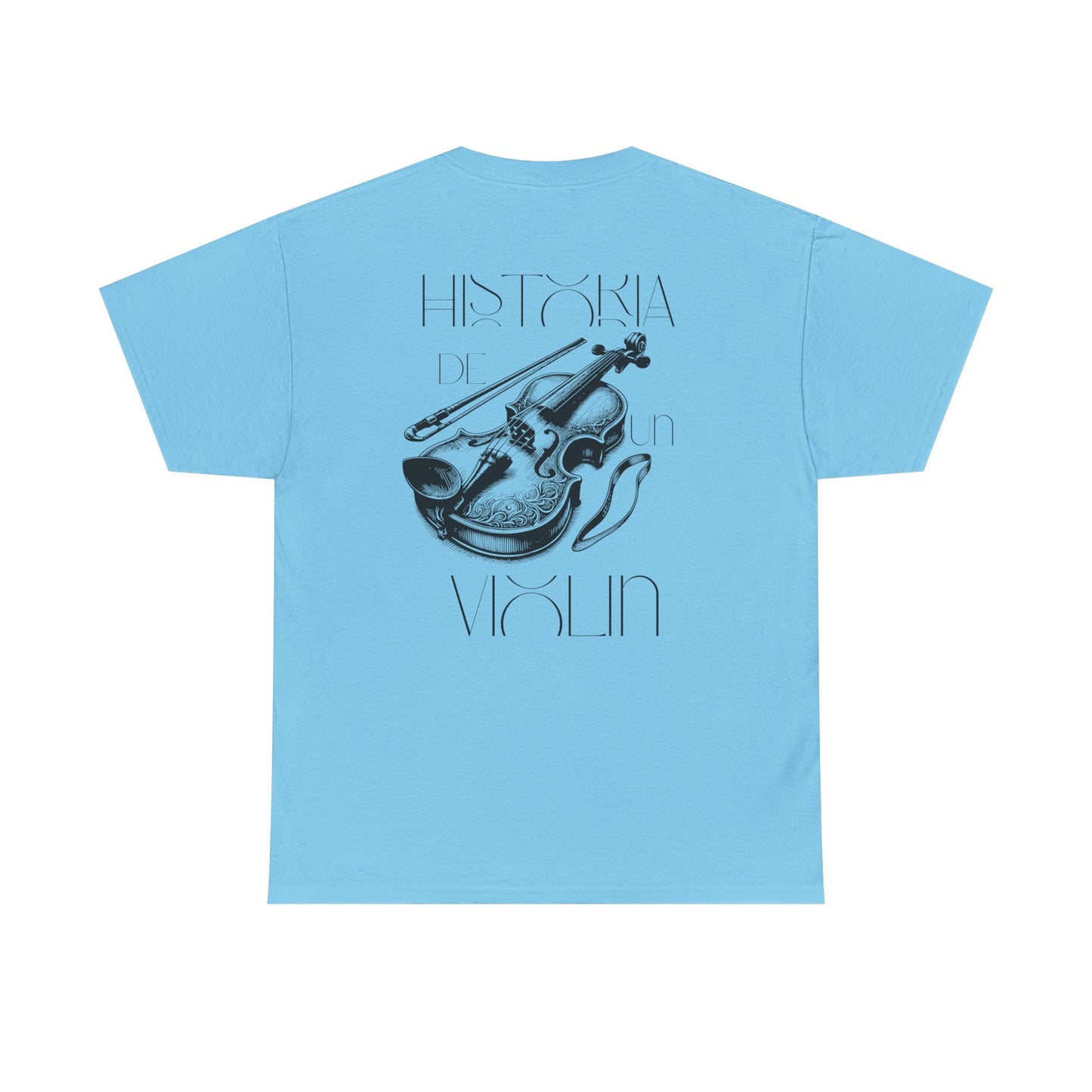 (Ropa Ft Hector David) Vintage Violin Graphic Tee, Unisex Cotton T-Shirt, Retro Violin Art, Perfect for Musicians, Music Lover Gift,