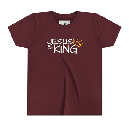 Youth Tee with Inspirational Jesus Design, Faith T-Shirt, Christian Gift, Summer Outfit, Religious Apparel, Kids Faithwear