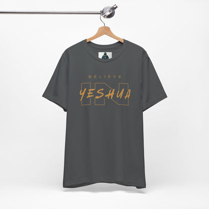Unisex Short Sleeve Tee - 'Believe Yeshua' Inspirational Graphic Tee