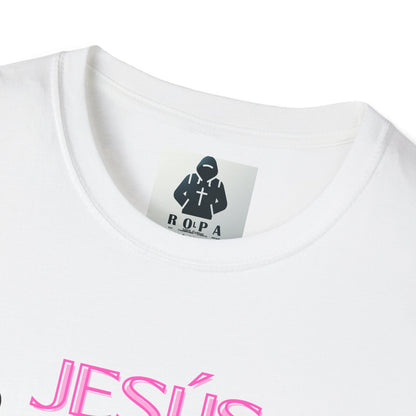 Pink lt of Unisex Softstyle T-Shirt - 'Jesús Maranatha Coming Soon' Spiritual Tee