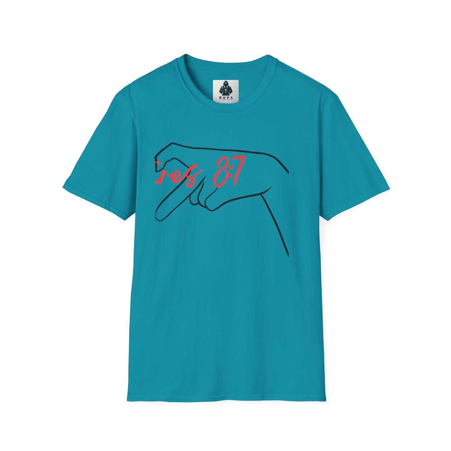 Unisex Softstyle T-Shirt with 'rez 87' Graphic - Casual Streetwear Tee