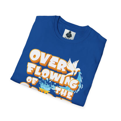 Overflowing of the Spirit Unisex Softstyle T-Shirt - Inspirational Graphic Tee for Everyday Wear