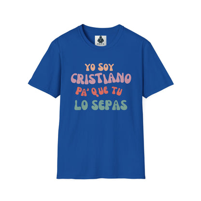 Yo Soy Cristiano Unisex Softstyle T-Shirt - Fun Statement Tee for Faith and Culture
