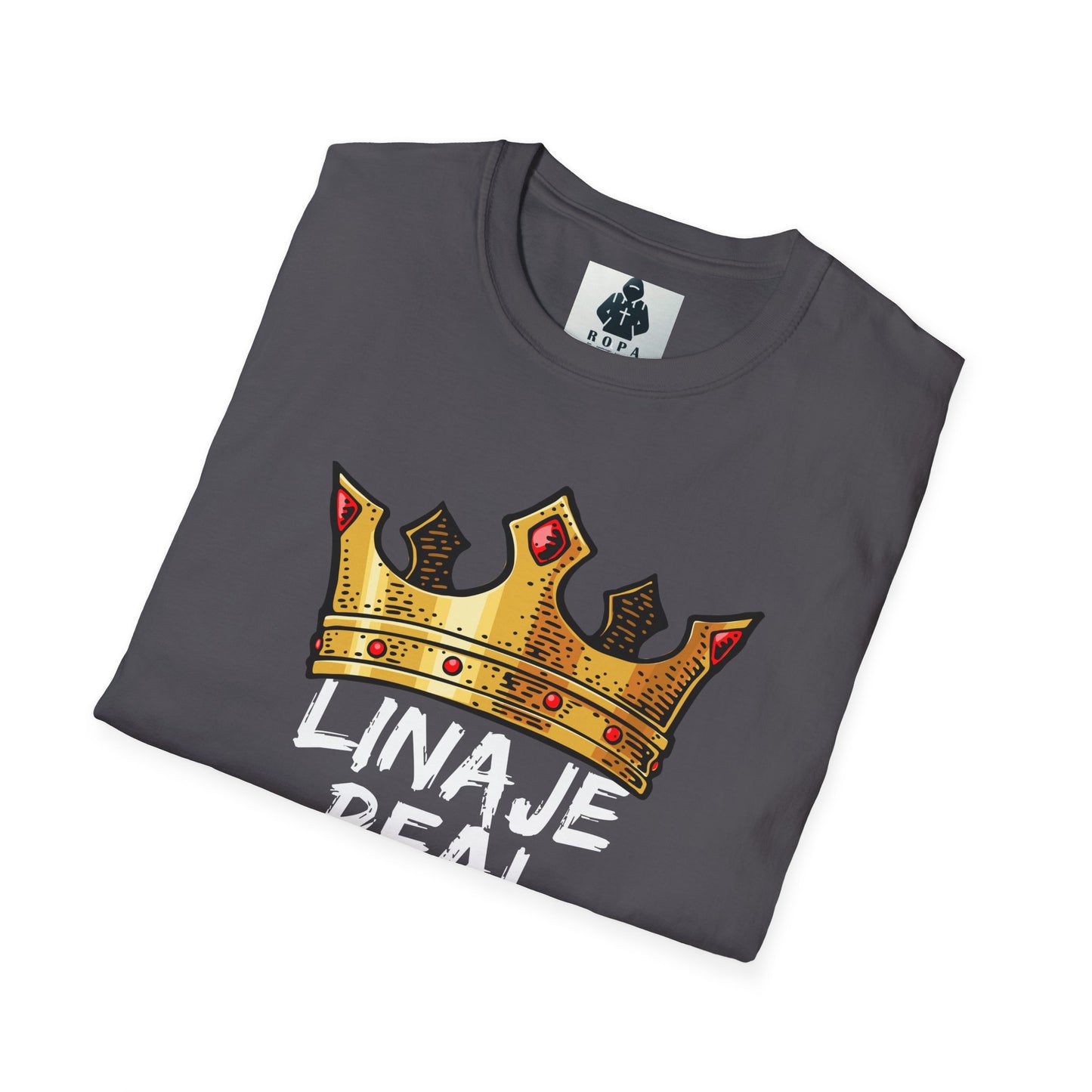 Unisex Softstyle T-Shirt - "Linaje Real" Crown Design - Perfect for Celebrations and Everyday Wear