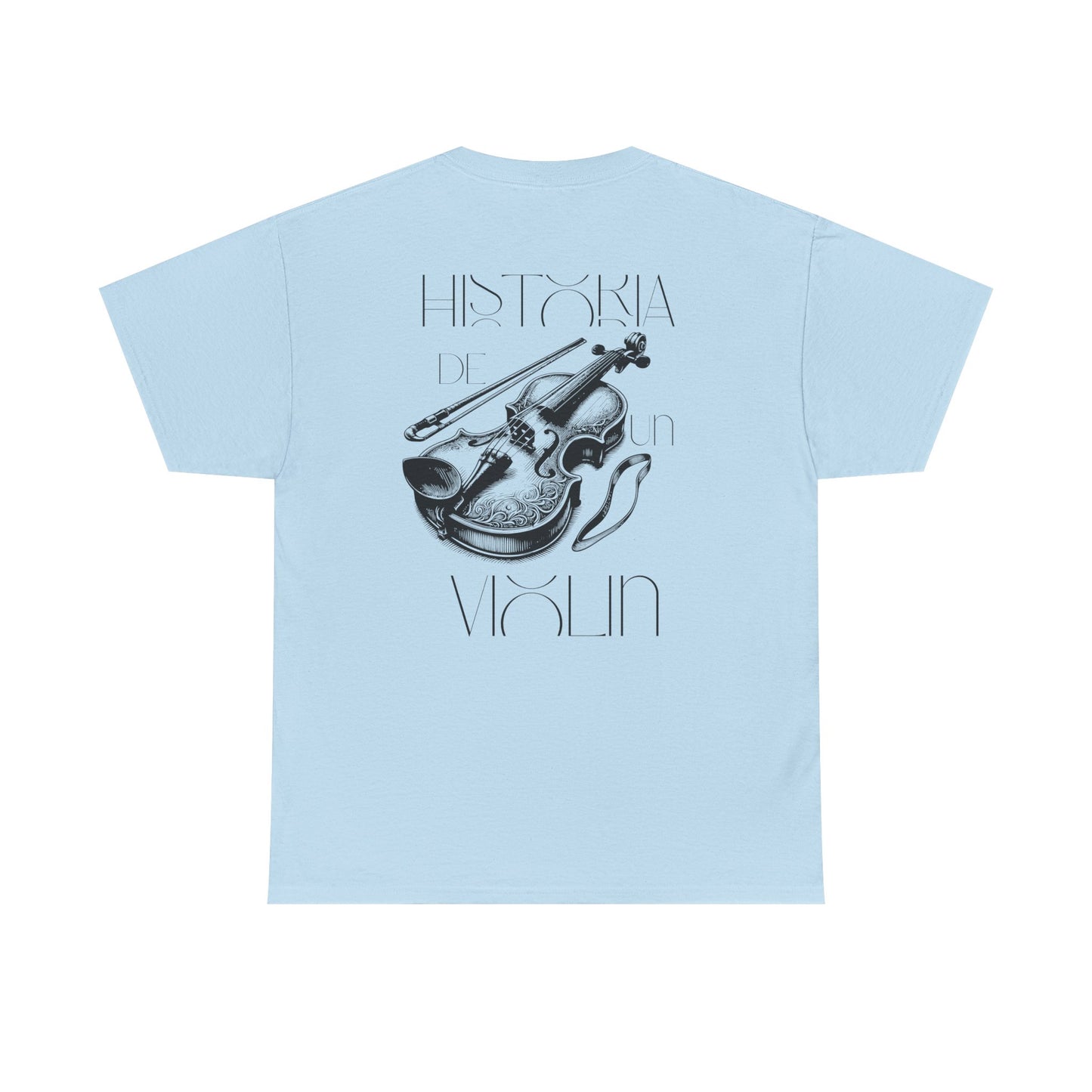 (Ropa Ft Hector David) Vintage Violin Graphic Tee, Unisex Cotton T-Shirt, Retro Violin Art, Perfect for Musicians, Music Lover Gift,