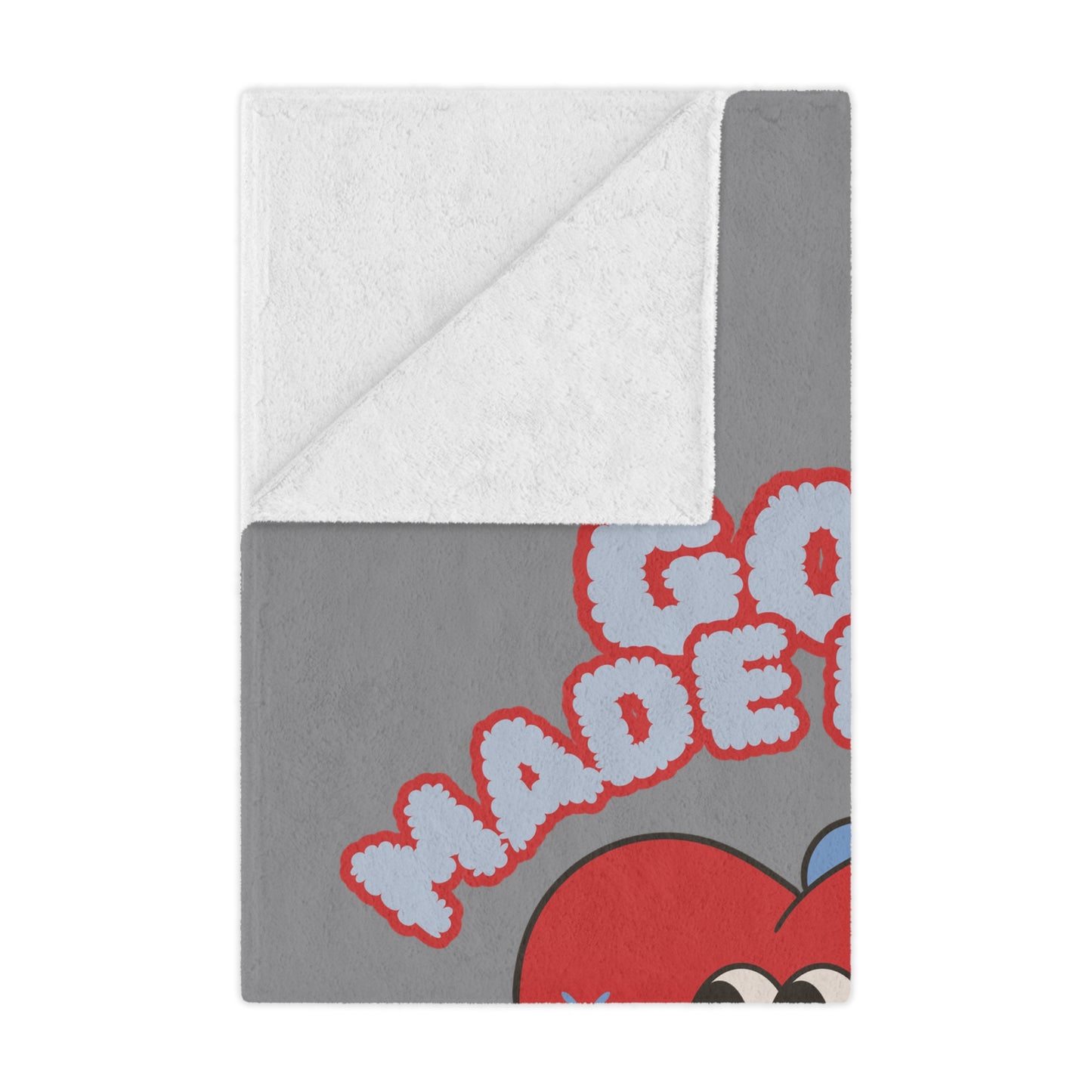 God Made It New Microfiber Blanket - Cozy Heart Design for Comfort and Inspiration