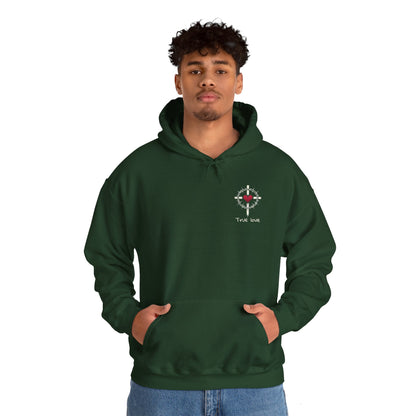 True Love Hoodie - Cozy Unisex Sweatshirt, Heart Design Gift, Valentine's Day Apparel, Casual Love Wear, Everyday Comfort