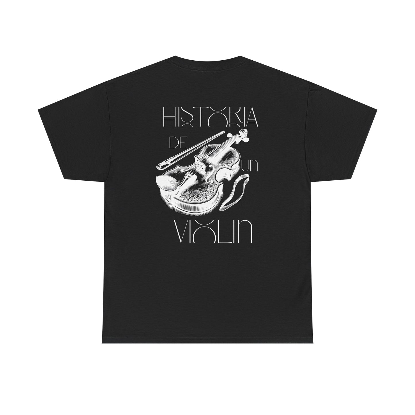 (Ropa Ft Hector David) Vintage Violin Graphic Tee, Unisex Cotton T-Shirt, Retro Violin Art, Perfect for Musicians, Music Lover Gift,