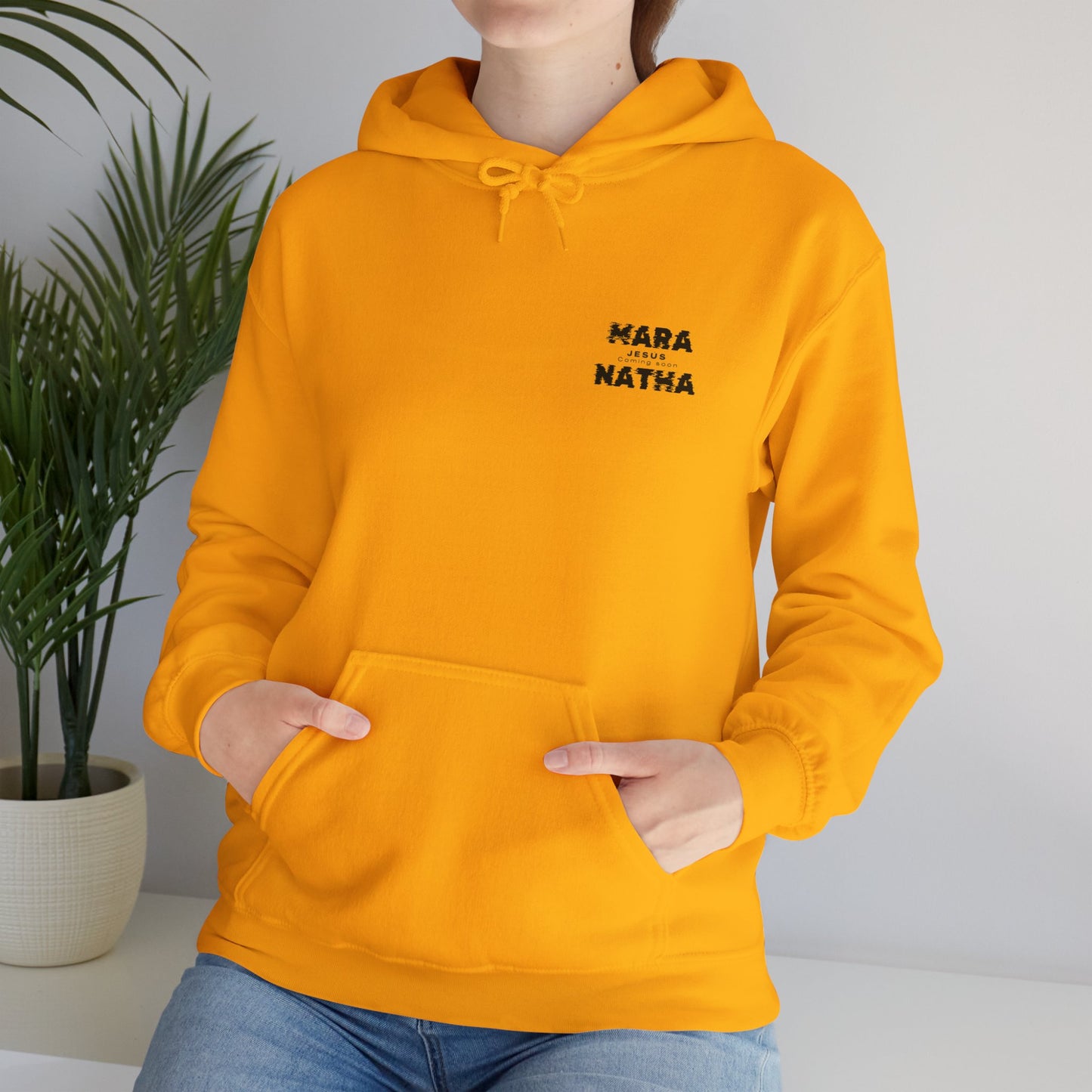 Faith-Inspired Unisex Hoodie - Mara Natha Collection, Cozy Prayer Sweatshirt, Inspirational Gift, Religious Wear, Spiritual Fashion