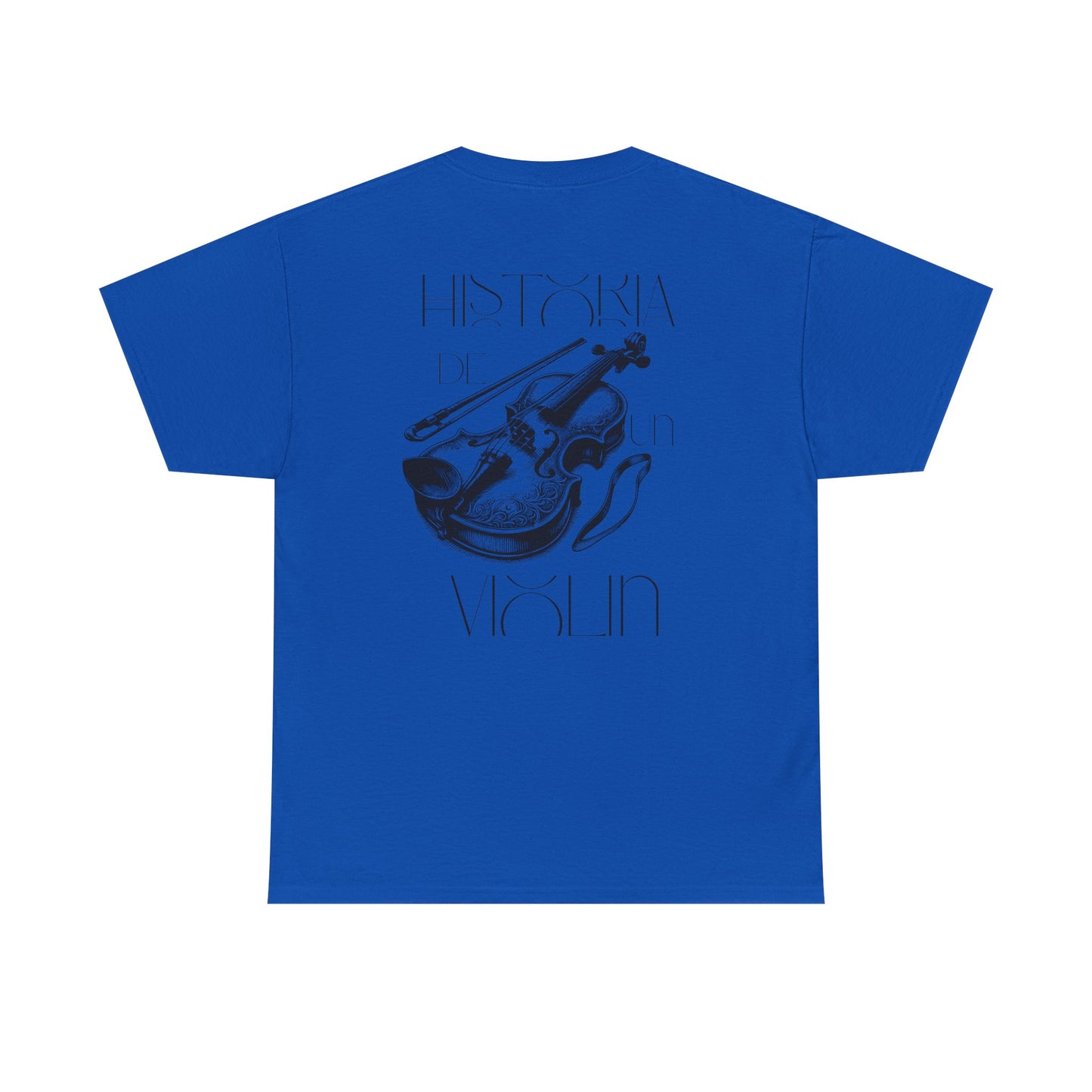 (Ropa Ft Hector David) Vintage Violin Graphic Tee, Unisex Cotton T-Shirt, Retro Violin Art, Perfect for Musicians, Music Lover Gift,