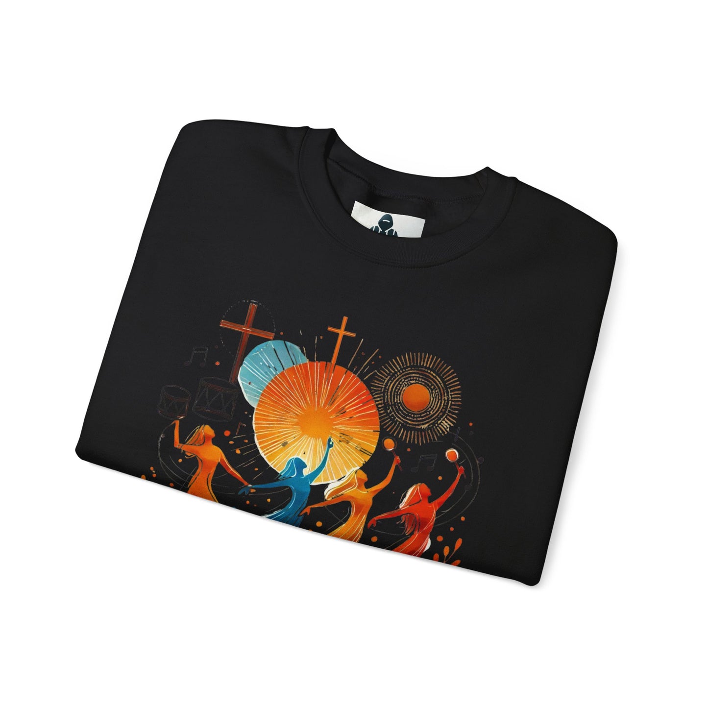 Danzando en cada Temporada Sweatshirt | Unisex Heavy Blend Crewneck with Colorful Dance Design