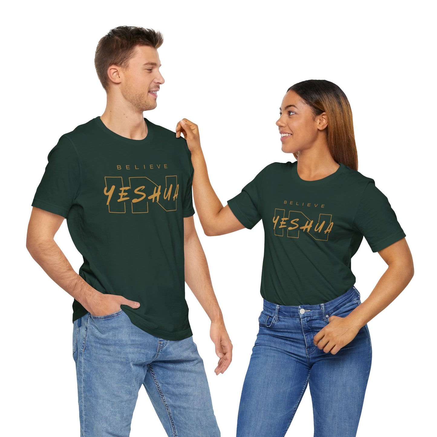Unisex Short Sleeve Tee - 'Believe Yeshua' Inspirational Graphic Tee