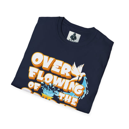 Overflowing of the Spirit Unisex Softstyle T-Shirt - Inspirational Graphic Tee for Everyday Wear