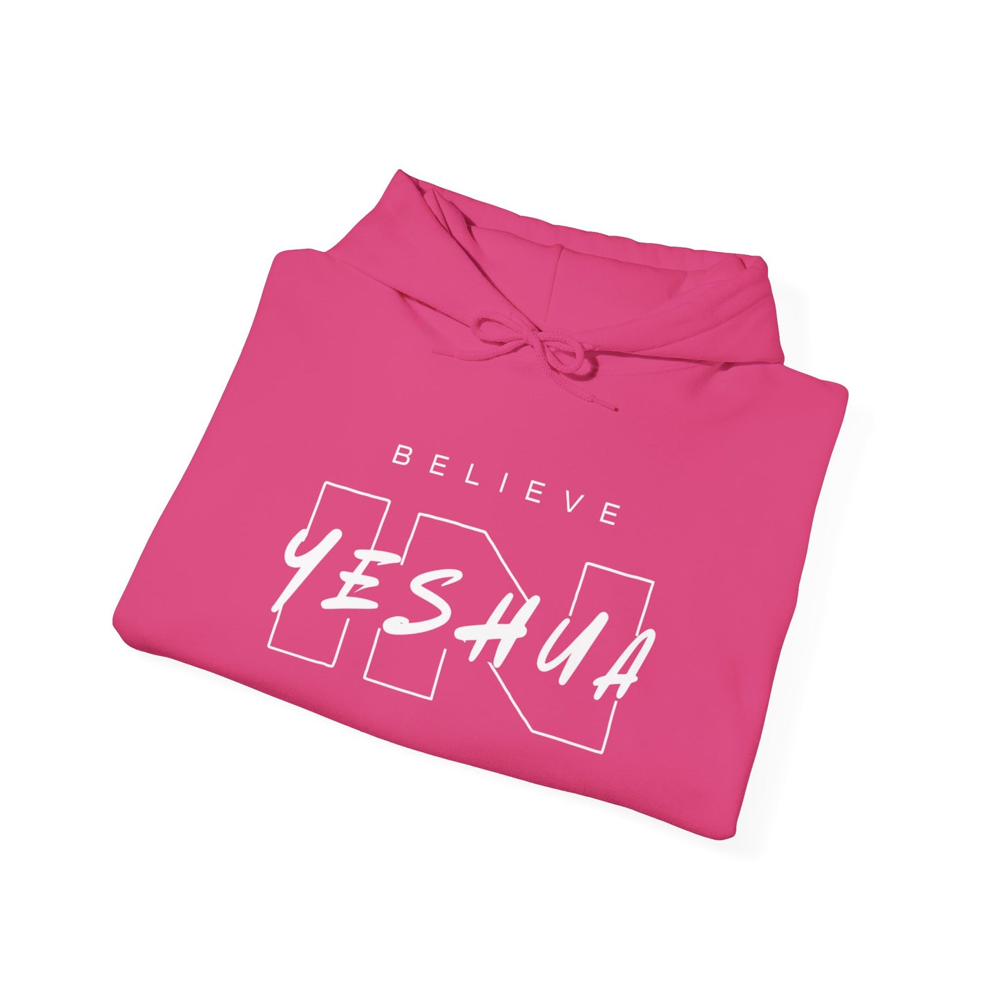 Unisex Heavy Blend™ Hooded Sweatshirt - 'Believe Yeshua' Inspirational Hoodie