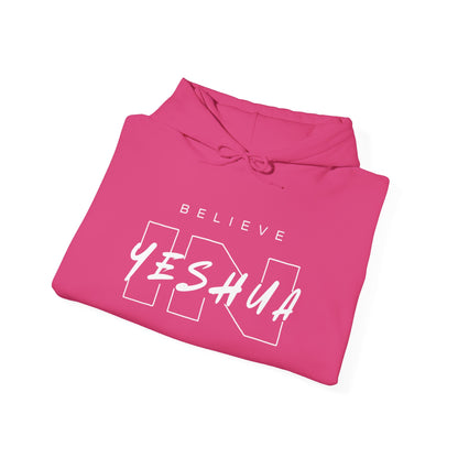 Unisex Heavy Blend™ Hooded Sweatshirt - 'Believe Yeshua' Inspirational Hoodie