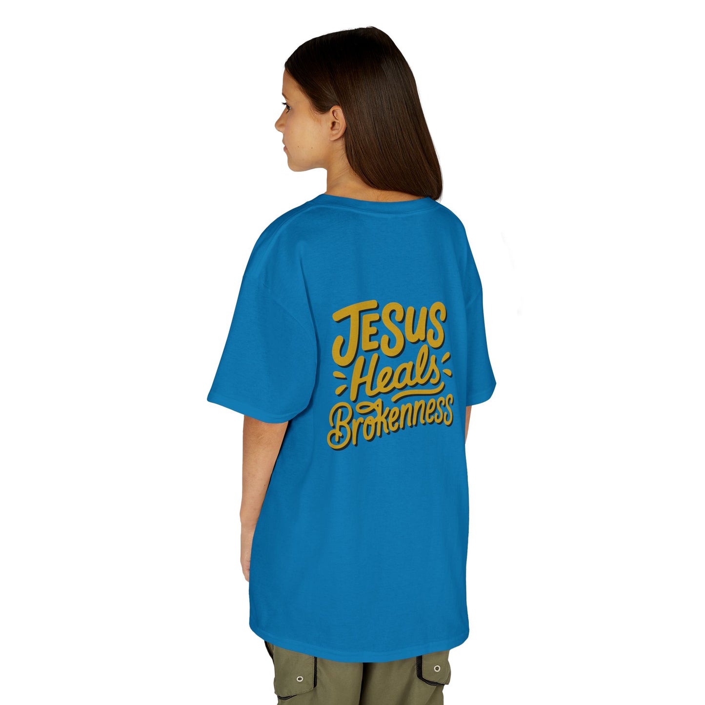 Kids Inspirational Tee - "Good" & "Jesus Heals Brokenness" - Perfect for Church, Gifts, Birthdays, Family Events