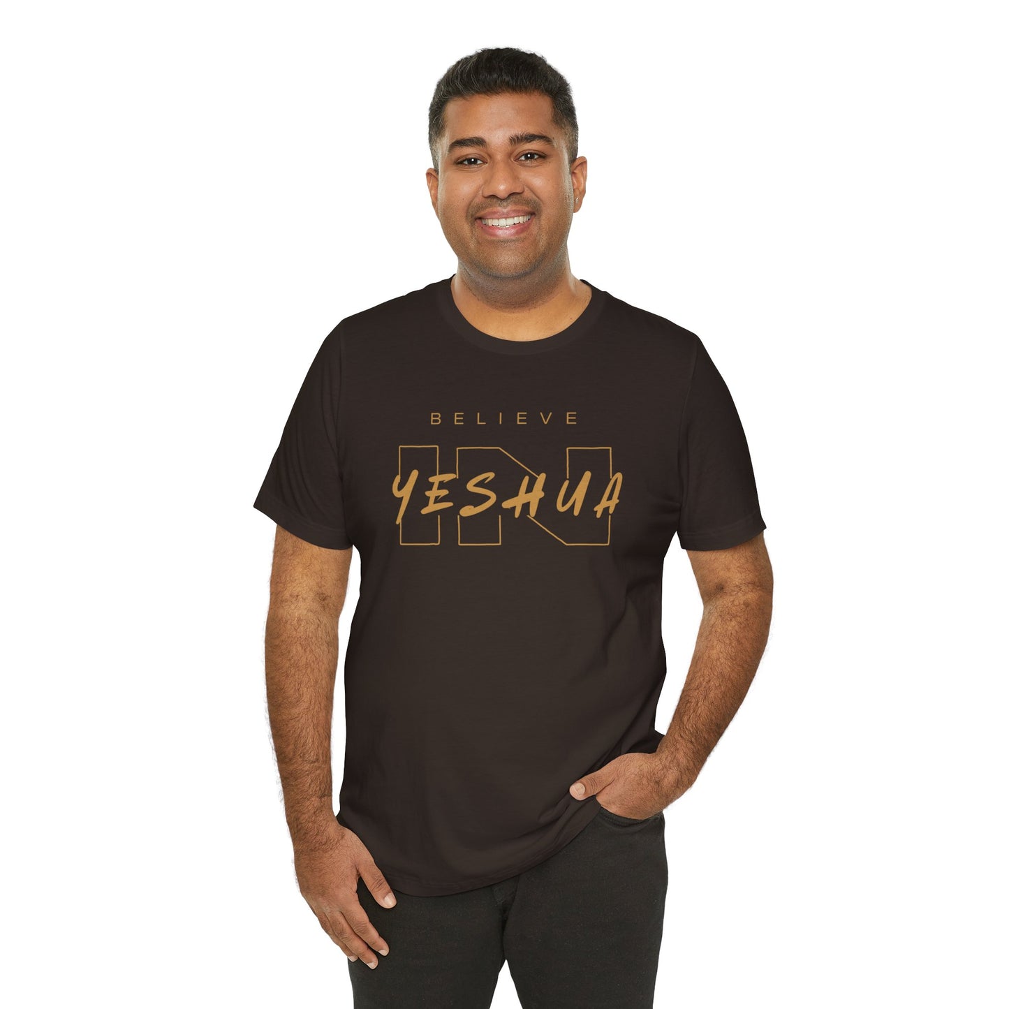 Unisex Short Sleeve Tee - 'Believe Yeshua' Inspirational Graphic Tee