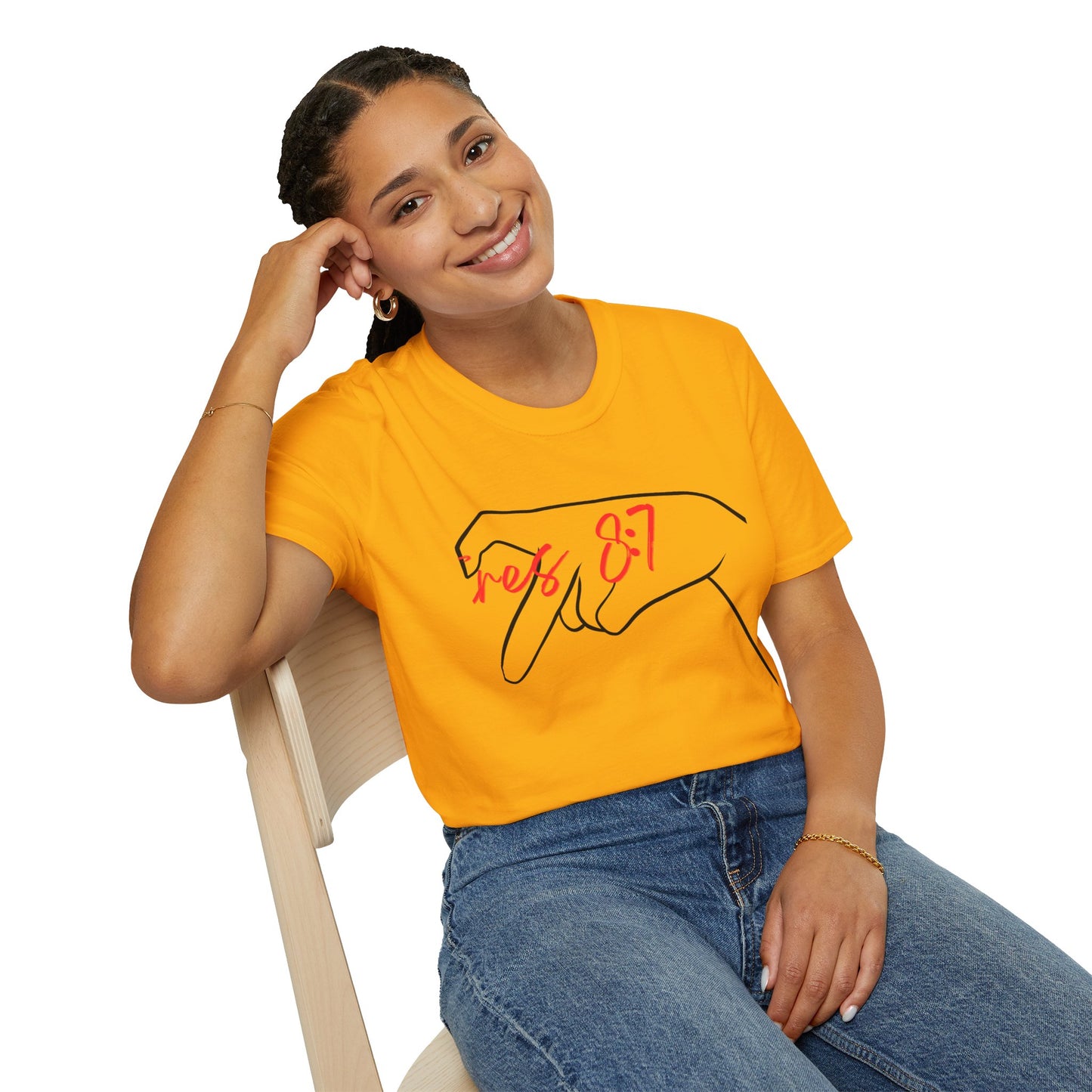 Unisex Softstyle T-Shirt with 'rez 87' Graphic - Casual Streetwear Tee