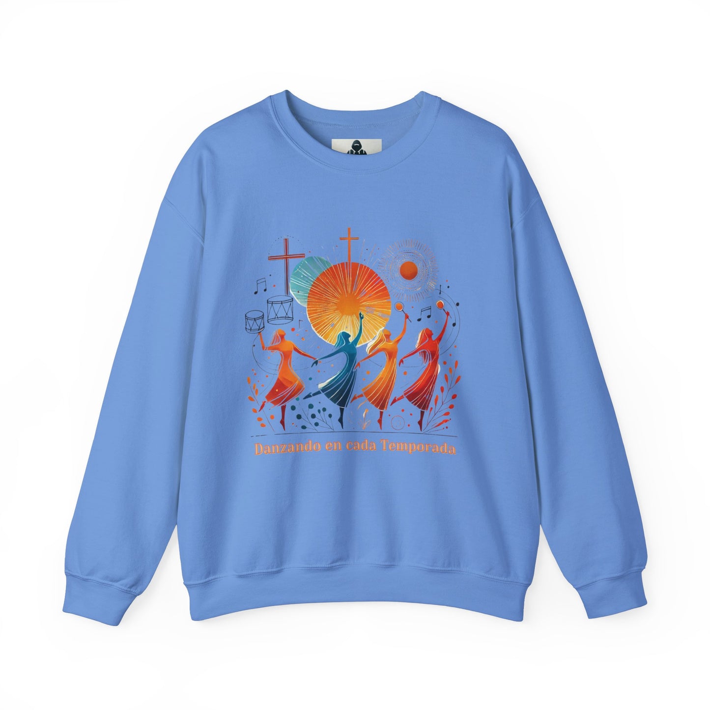 Danzando en cada Temporada Sweatshirt | Unisex Heavy Blend Crewneck with Colorful Dance Design