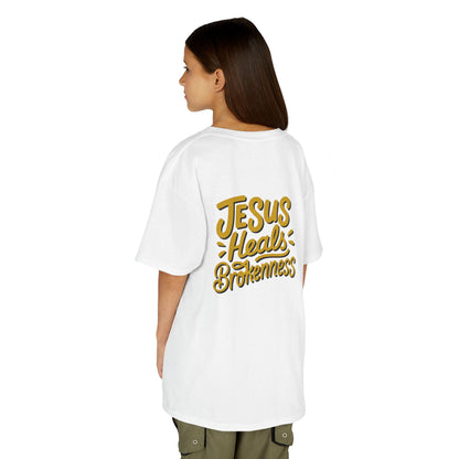 Kids Inspirational Tee - "Good" & "Jesus Heals Brokenness" - Perfect for Church, Gifts, Birthdays, Family Events