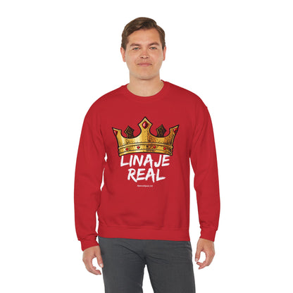 Crown Design Unisex Crewneck Sweatshirt - 'LINAJE REAL'