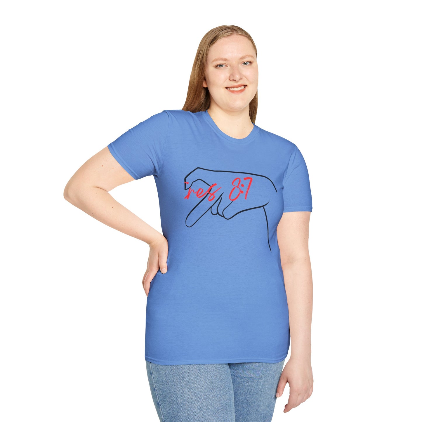 Unisex Softstyle T-Shirt with 'rez 87' Graphic - Casual Streetwear Tee