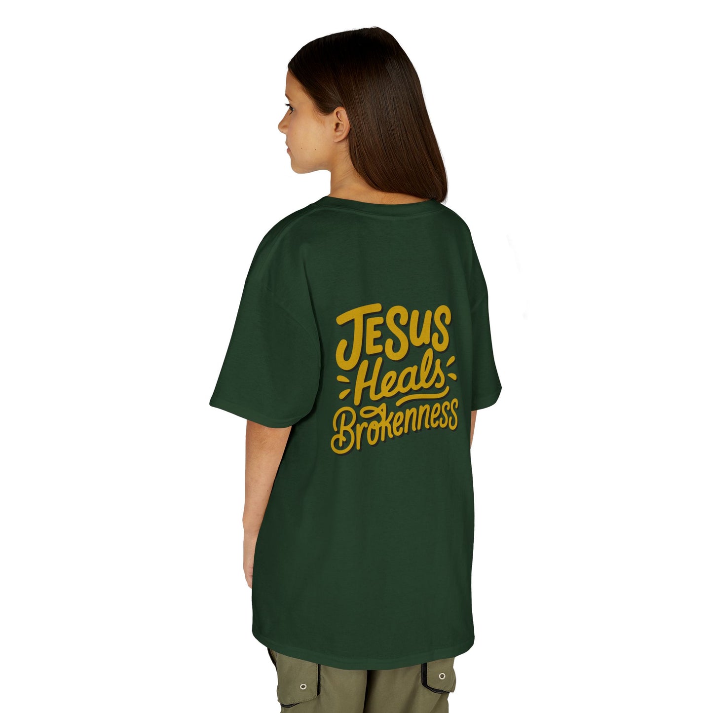 Kids Inspirational Tee - "Good" & "Jesus Heals Brokenness" - Perfect for Church, Gifts, Birthdays, Family Events