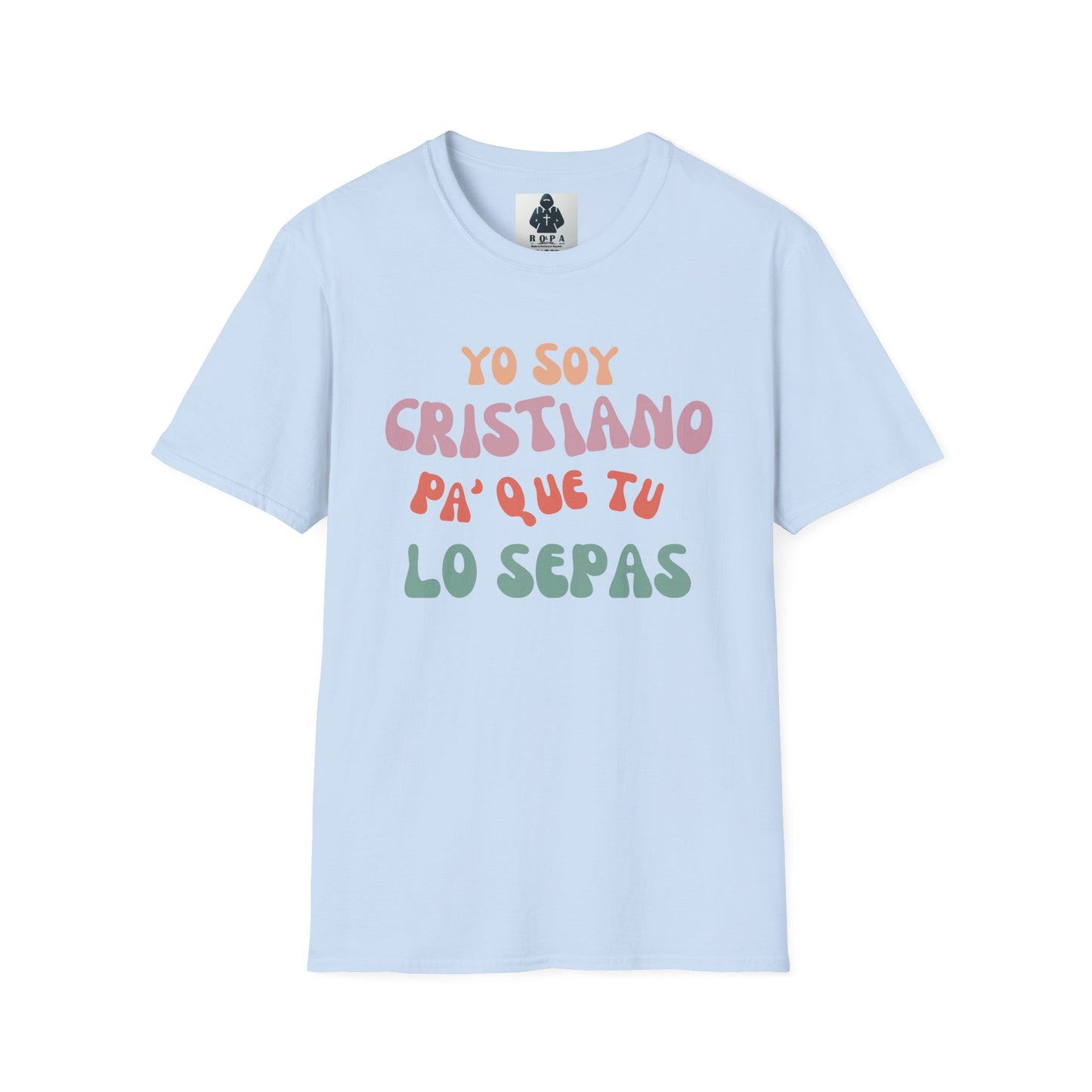 Yo Soy Cristiano Unisex Softstyle T-Shirt - Fun Statement Tee for Faith and Culture