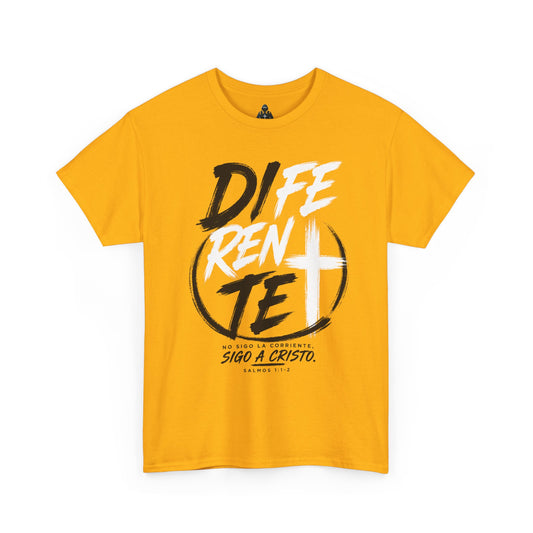 Faith Graphic Tee — “Diferente” Cross Design Christian T-Shirt