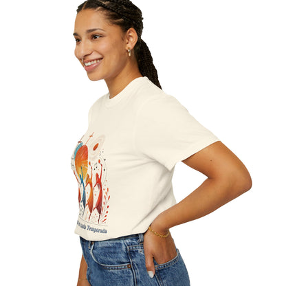 Unisex Garment-Dyed T-Shirt, Dance Design Tee, Seasonal Celebration Shirt, Gift for Dance Lovers, Festival Apparel