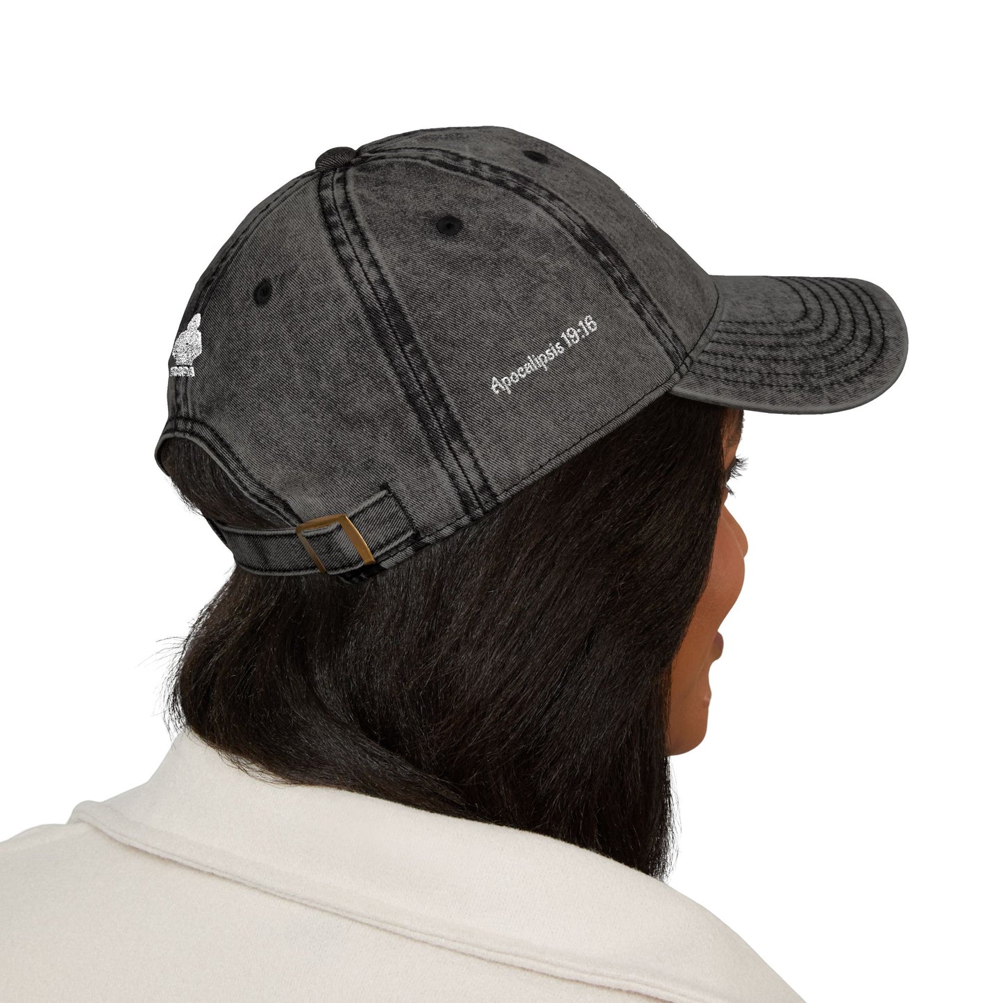 Vintage Embroidered Cap - Jesus is King, Christian Hat, Faith Merchandise, Religious Gift, Casual Wear, Inspirational Accessory