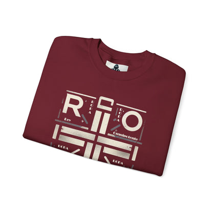 Eco-Friendly Graphic Crewneck Sweatshirt - R O P A  Cruz Design