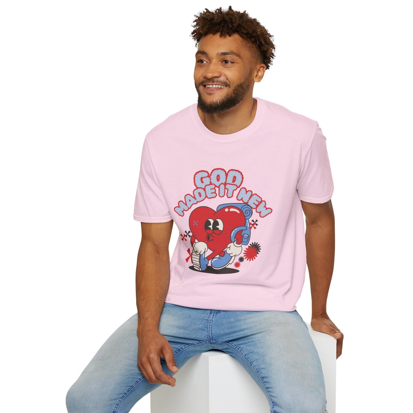 God Made New Unisex Softstyle T-Shirt - Fun & Playful Graphic Tee