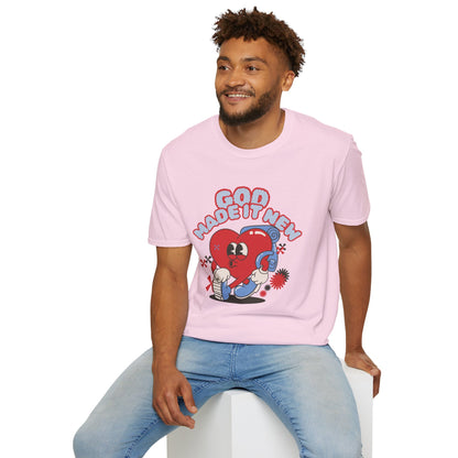 God Made New Unisex Softstyle T-Shirt - Fun & Playful Graphic Tee