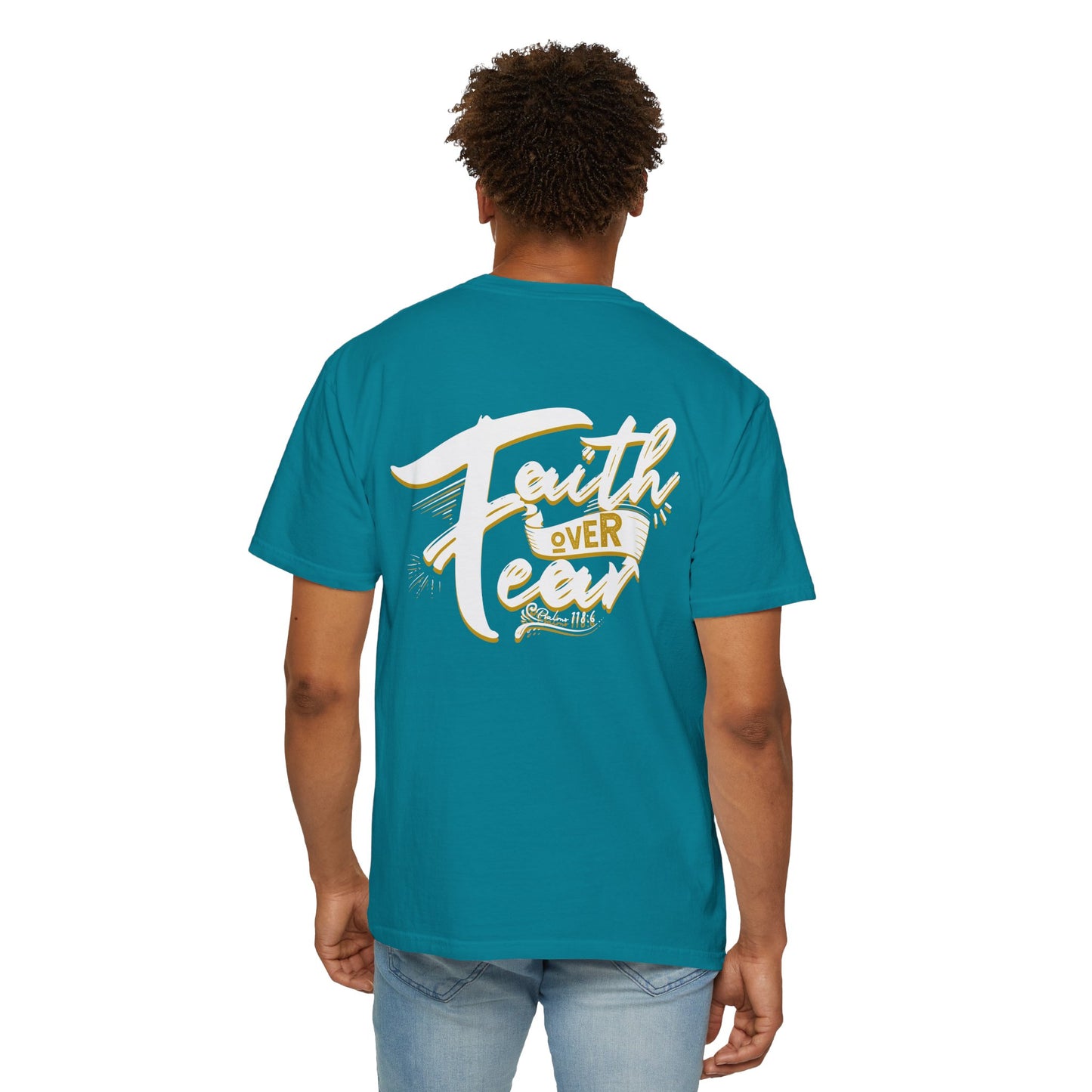 Faith Over Fear Graphic Tee, Inspirational T-Shirt, Christian Apparel, Unisex Religious Shirt, Powerfull Fashion