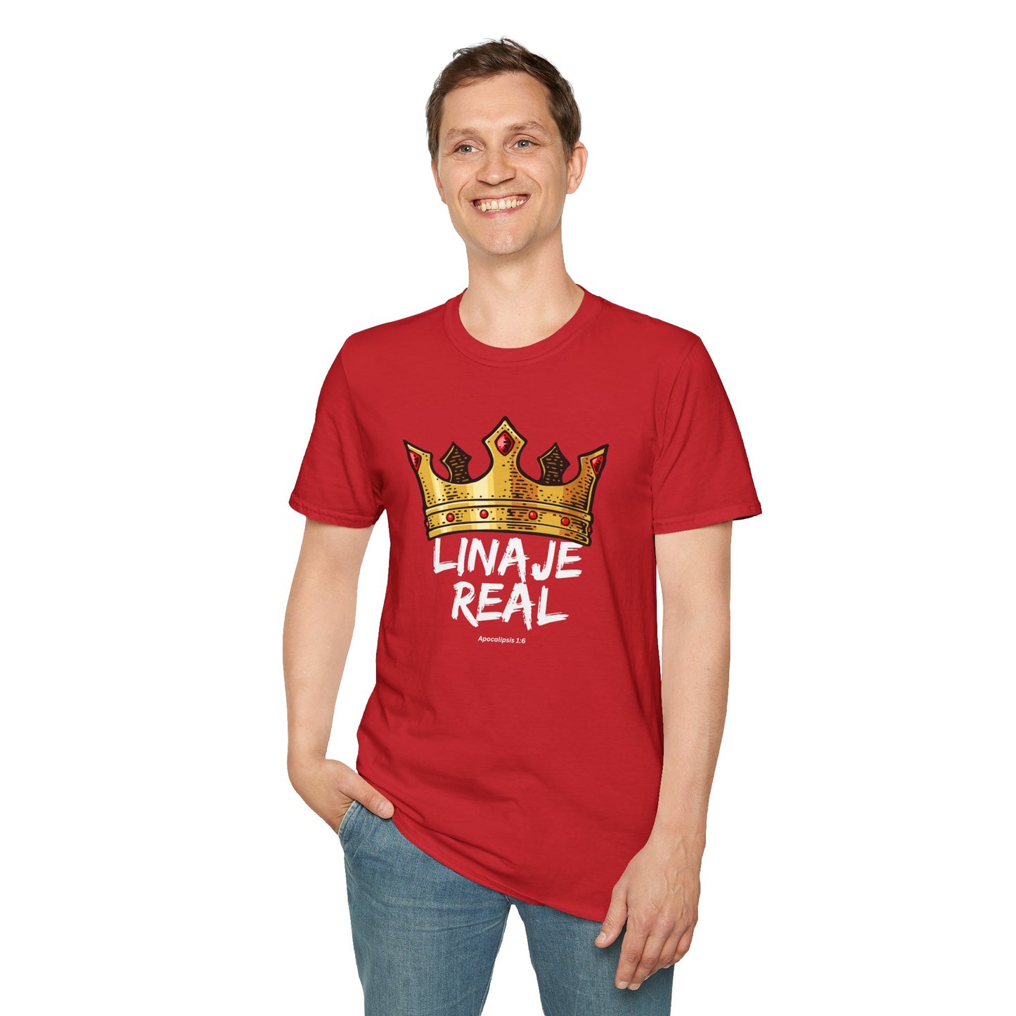 Unisex Softstyle T-Shirt - "Linaje Real" Crown Design - Perfect for Celebrations and Everyday Wear