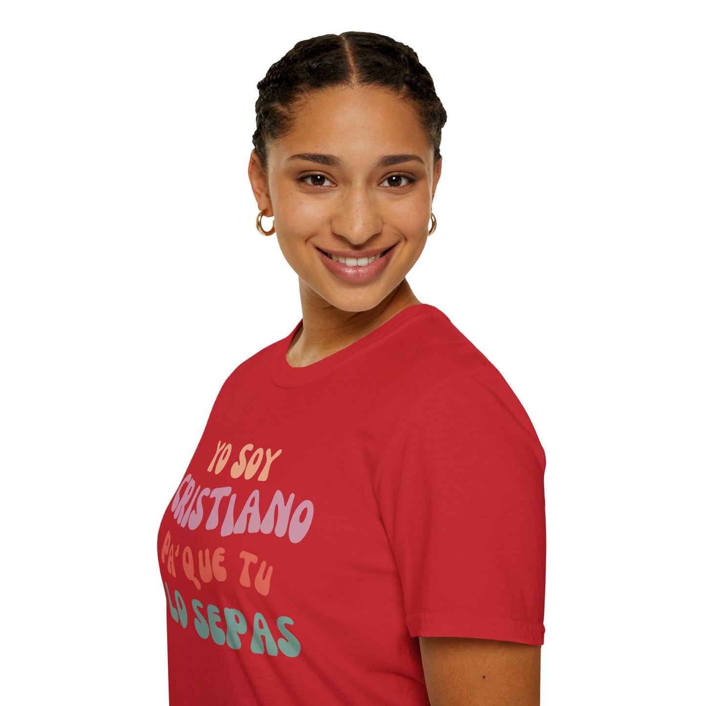 Yo Soy Cristiano Unisex Softstyle T-Shirt - Fun Statement Tee for Faith and Culture