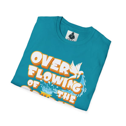 Overflowing of the Spirit Unisex Softstyle T-Shirt - Inspirational Graphic Tee for Everyday Wear