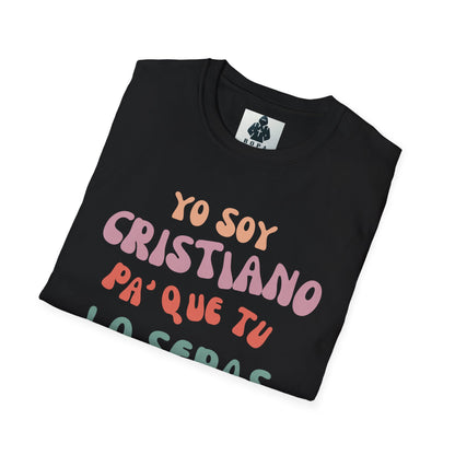 Yo Soy Cristiano Unisex Softstyle T-Shirt - Fun Statement Tee for Faith and Culture
