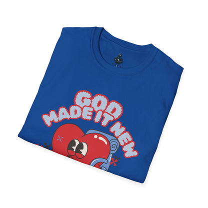 God Made New Unisex Softstyle T-Shirt - Fun & Playful Graphic Tee