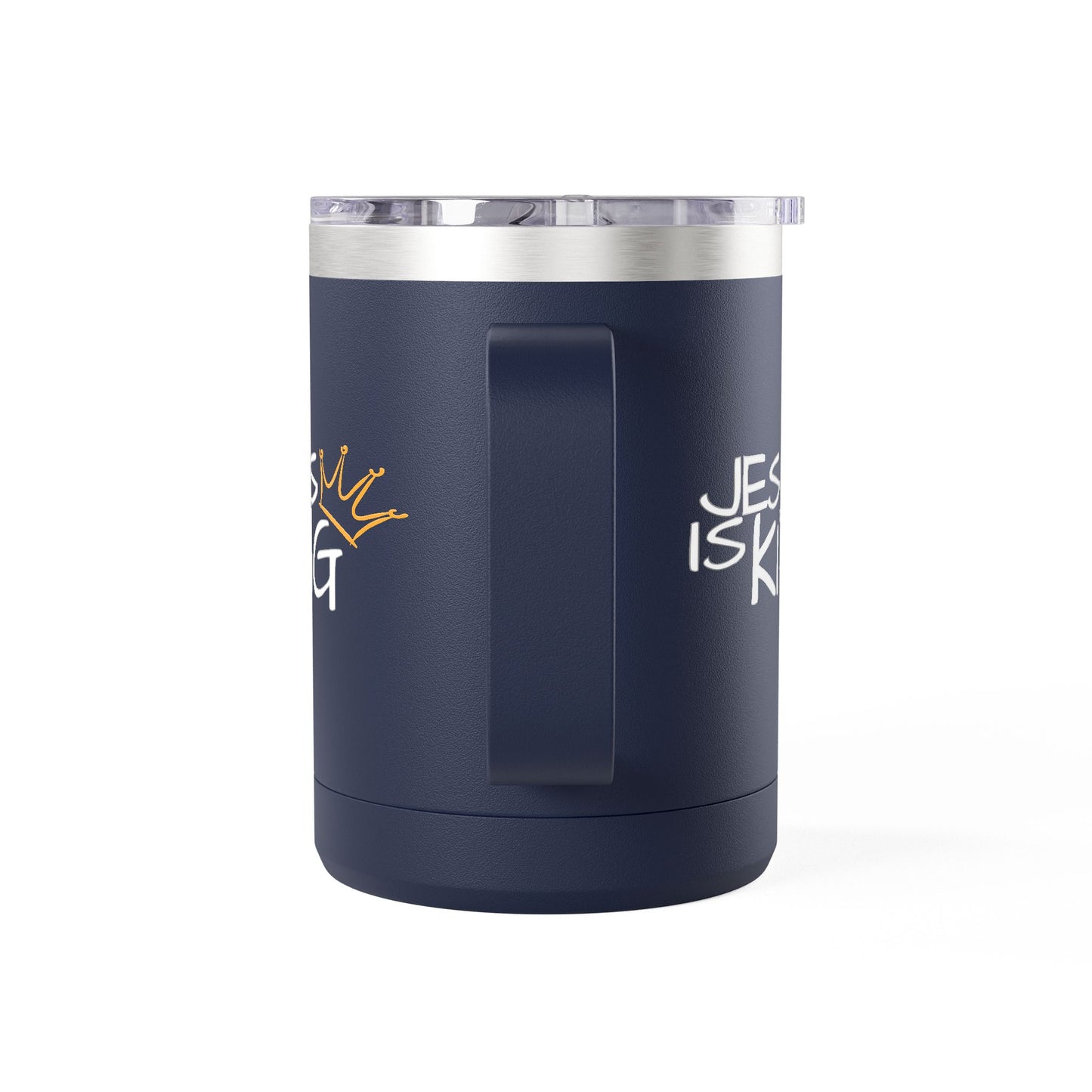 Inspirational Jesus Is King Coffee Mug Tumbler | 15oz, Faith Gift, Christian Cup, Religious Drinkware, Unique Keepsake