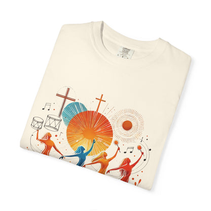 Unisex Garment-Dyed T-Shirt, Dance Design Tee, Seasonal Celebration Shirt, Gift for Dance Lovers, Festival Apparel